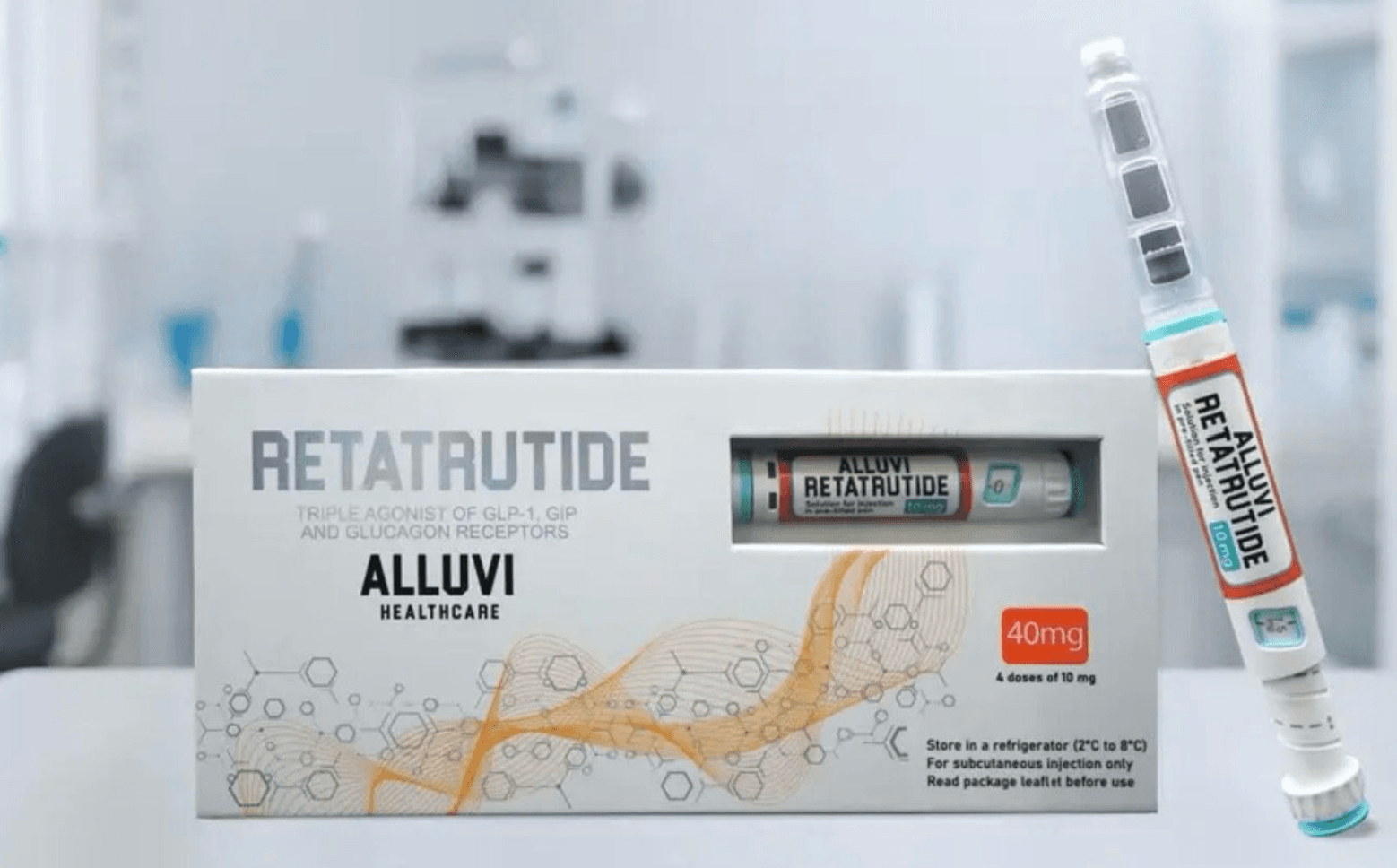 Alluvi Retatrutide 40mg research-use-only pen